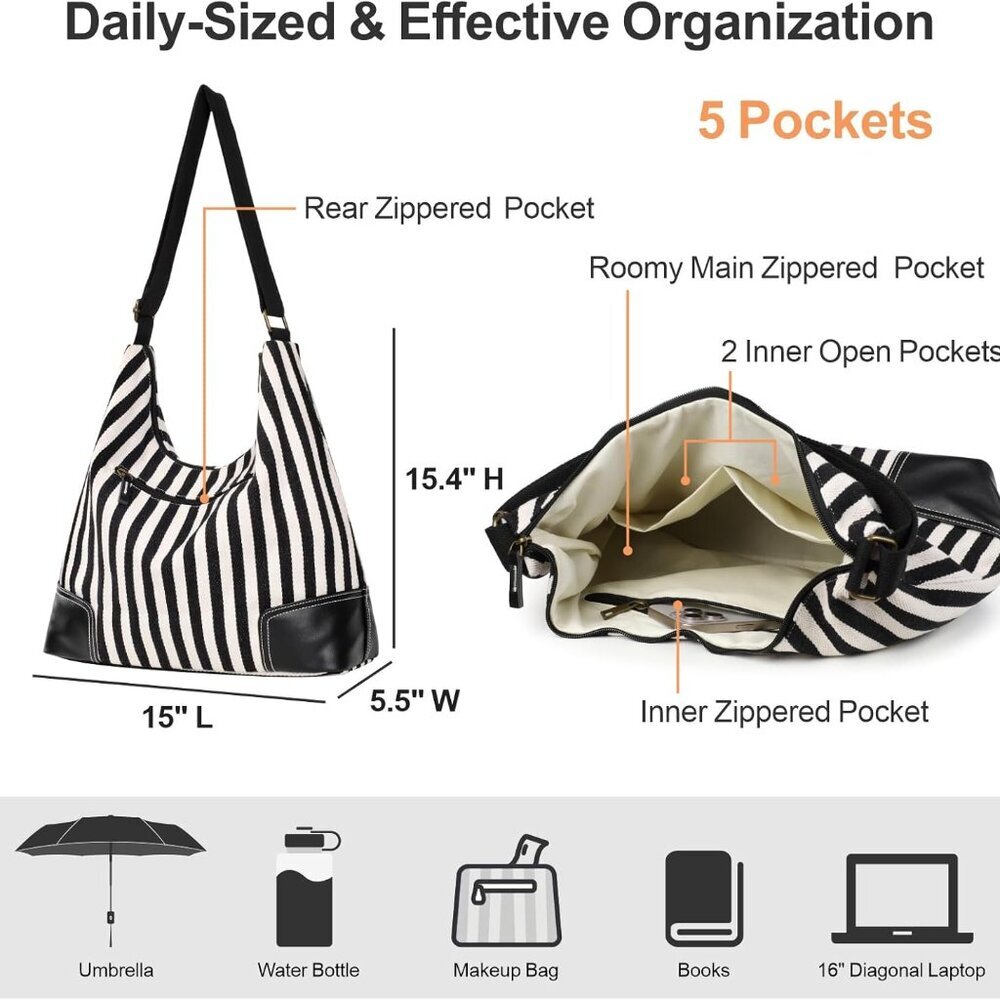 Mesh Beach Bag for Women, Lightweight for Beach Pool Gym Stuff - Picture 5 of 9